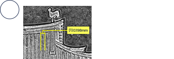 2000万画素の高解像度 超高精細CMOSセンサ搭載で、測定箇所を鮮明な画像で捉えます。