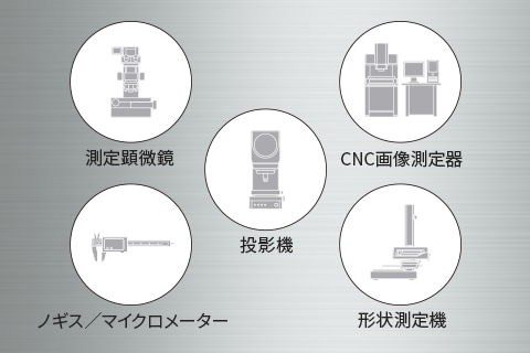 5つの測定器を1つに集約: 測定顕微鏡・CNC画像測定器・投影機・ノギス/マイクロメーター・形状測定器
