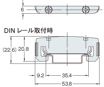 エンドユニット（別売オプションOP-26751） 外形寸法図