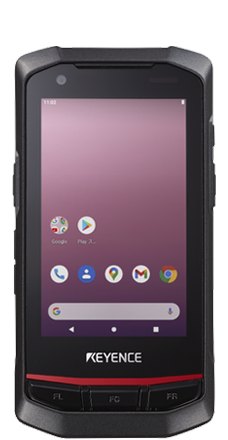 Androidのホーム画面を映した端末。画面の下に3つのキー