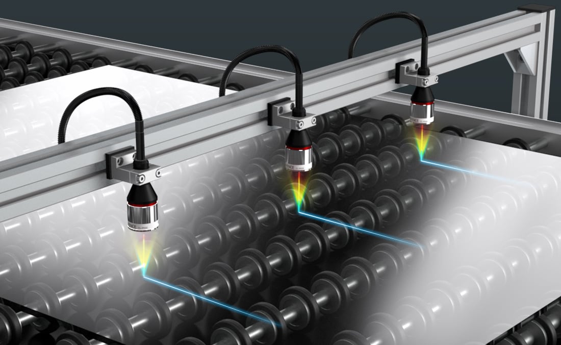 大型ガラスパネルの厚み・反り同時測定 Bow Warp 粗面 鏡面 非接触 CL-3000シリーズ