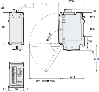 QS-10P外形寸法図