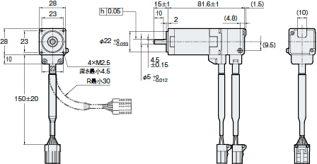 QS-M28外形寸法図