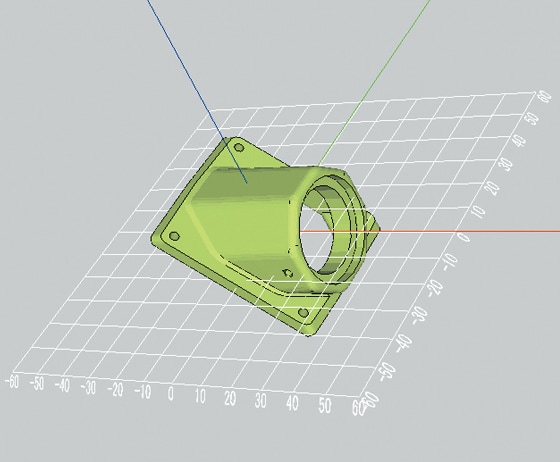 3D-CAD(STL形式)表示画面