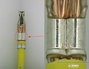 ワイヤーハーネス・圧着端子の観察と定量評価