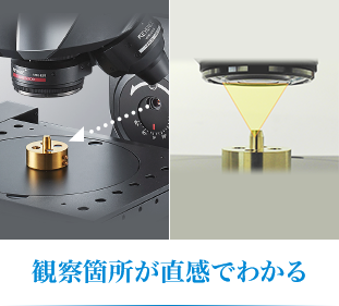 観察箇所が直感でわかる