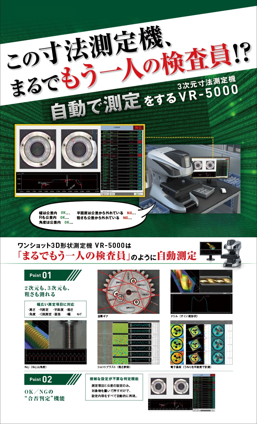 この寸法測定機、まるでもう一人の検査員！？