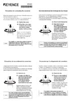 IVシリーズ コネクタの接続方法に関する注意事項