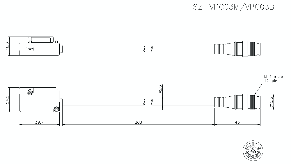 SZ-VPC03M/B Dimension
