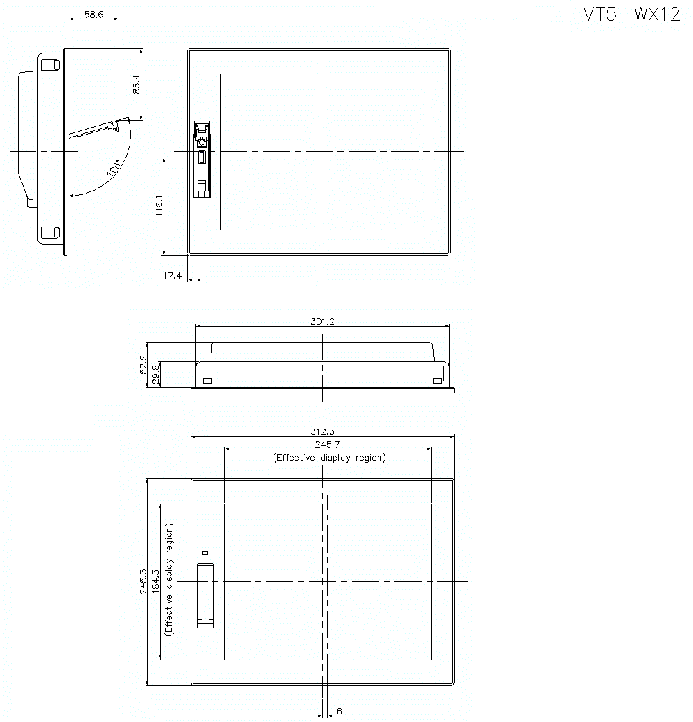 VT5-WX12 Dimension 01