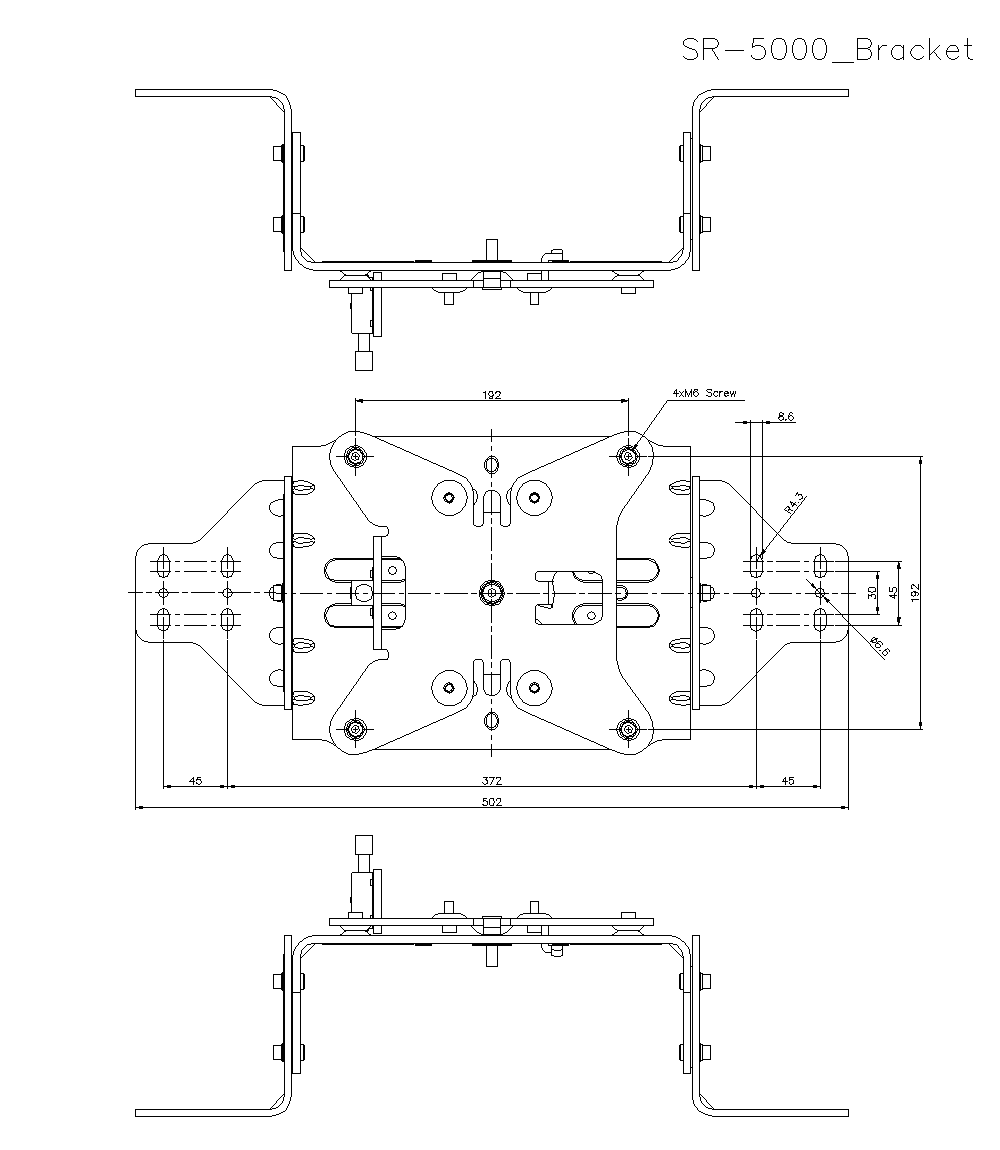 SR-5000/BRACKET Dimension