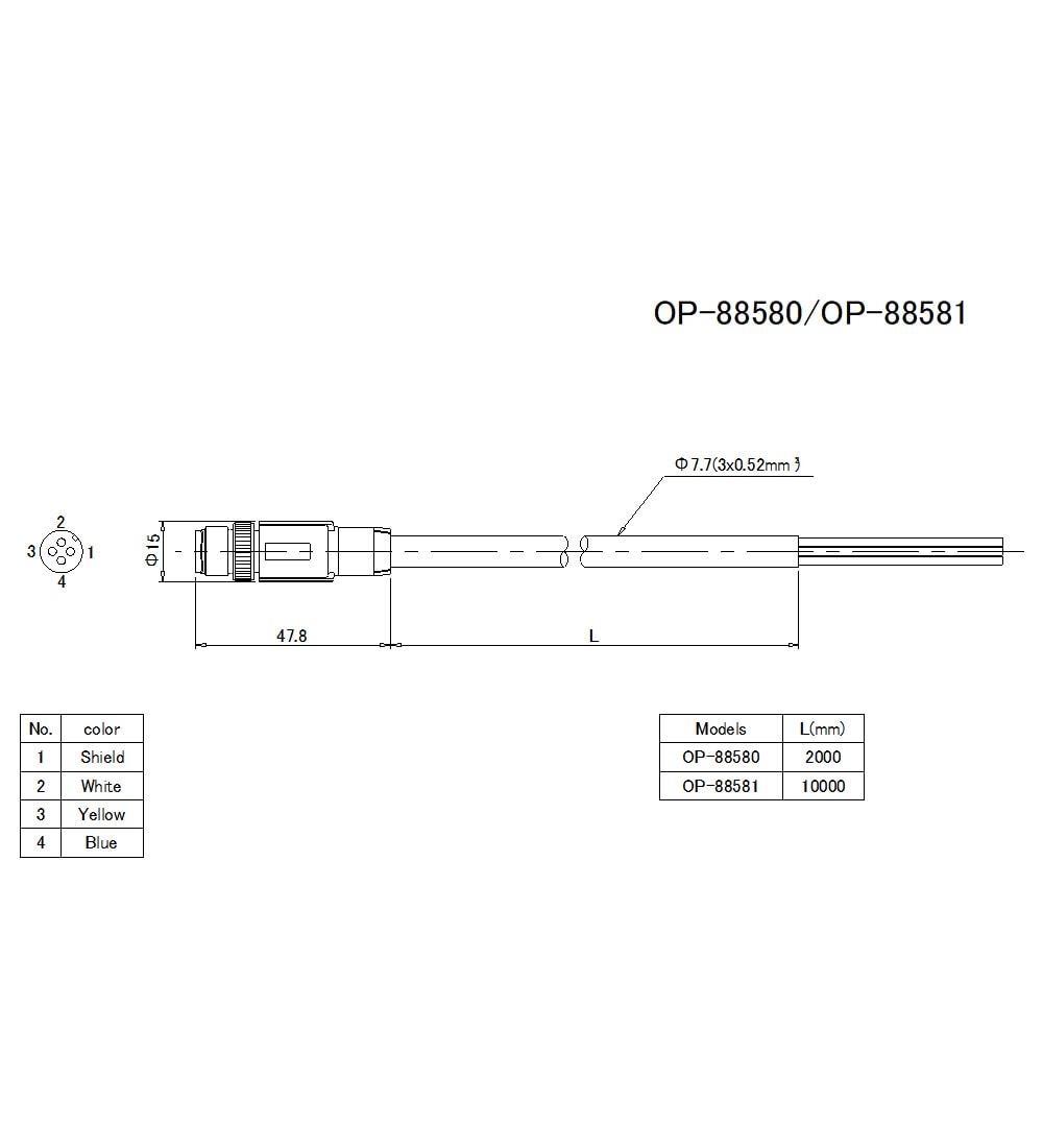 OP-88580/88581 Dimension
