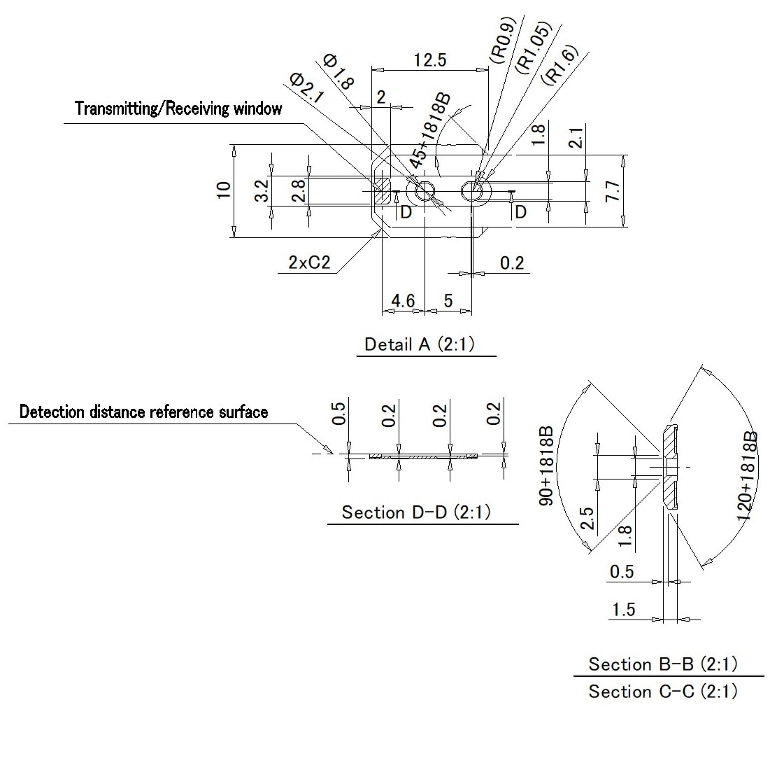 FU-F38/F38w Dimension 02
