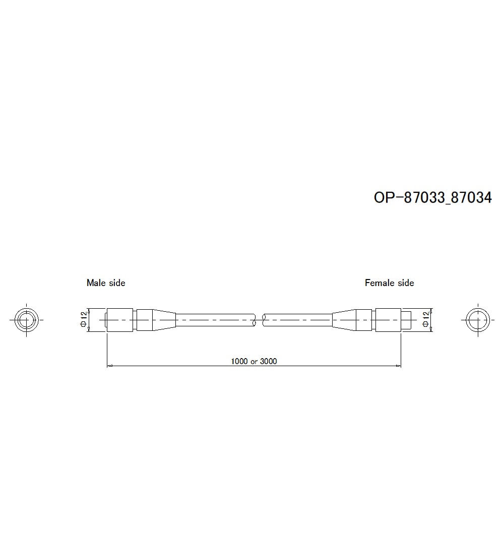 OP-87033/OP-87034 Dimension