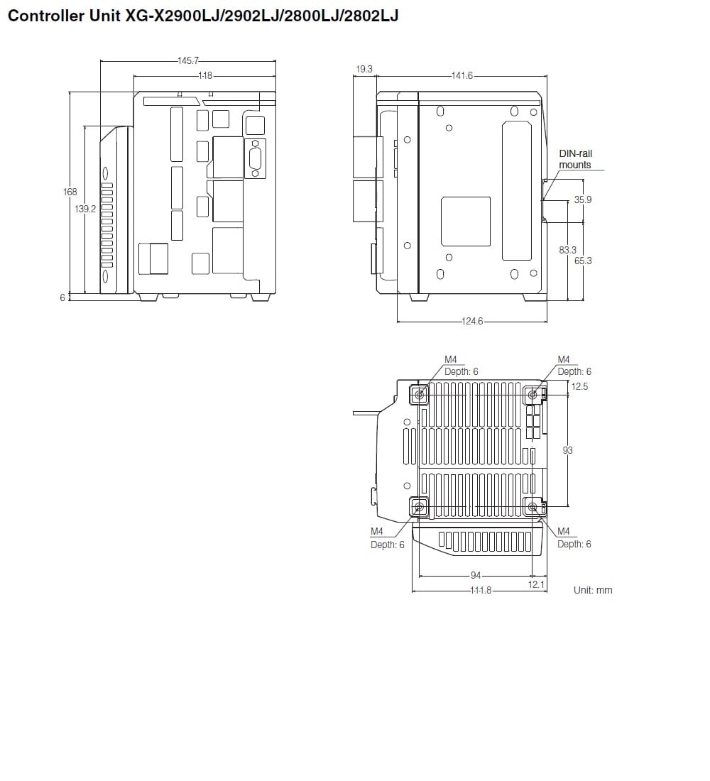 XG-X28LJ/X29LJ/X2902LJ Dimension