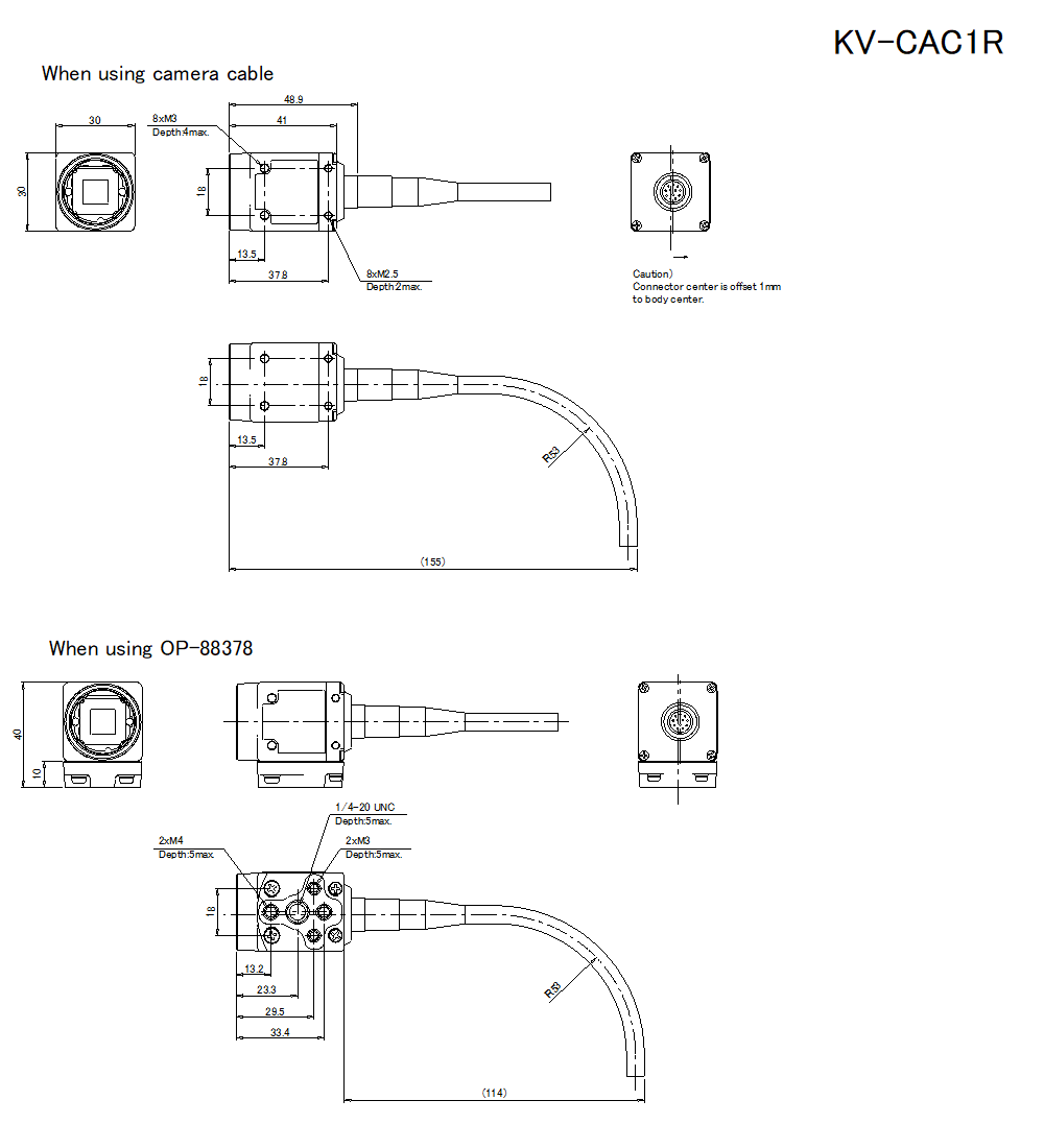 KV-CAC1R Dimension