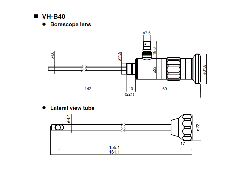 VH-B40 Dimension