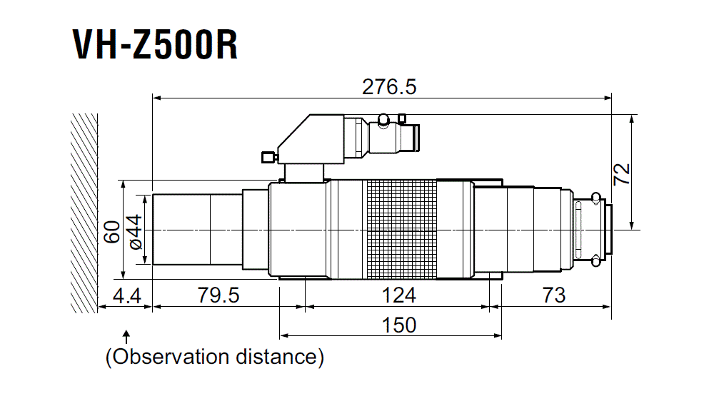 VH-Z500R Dimension