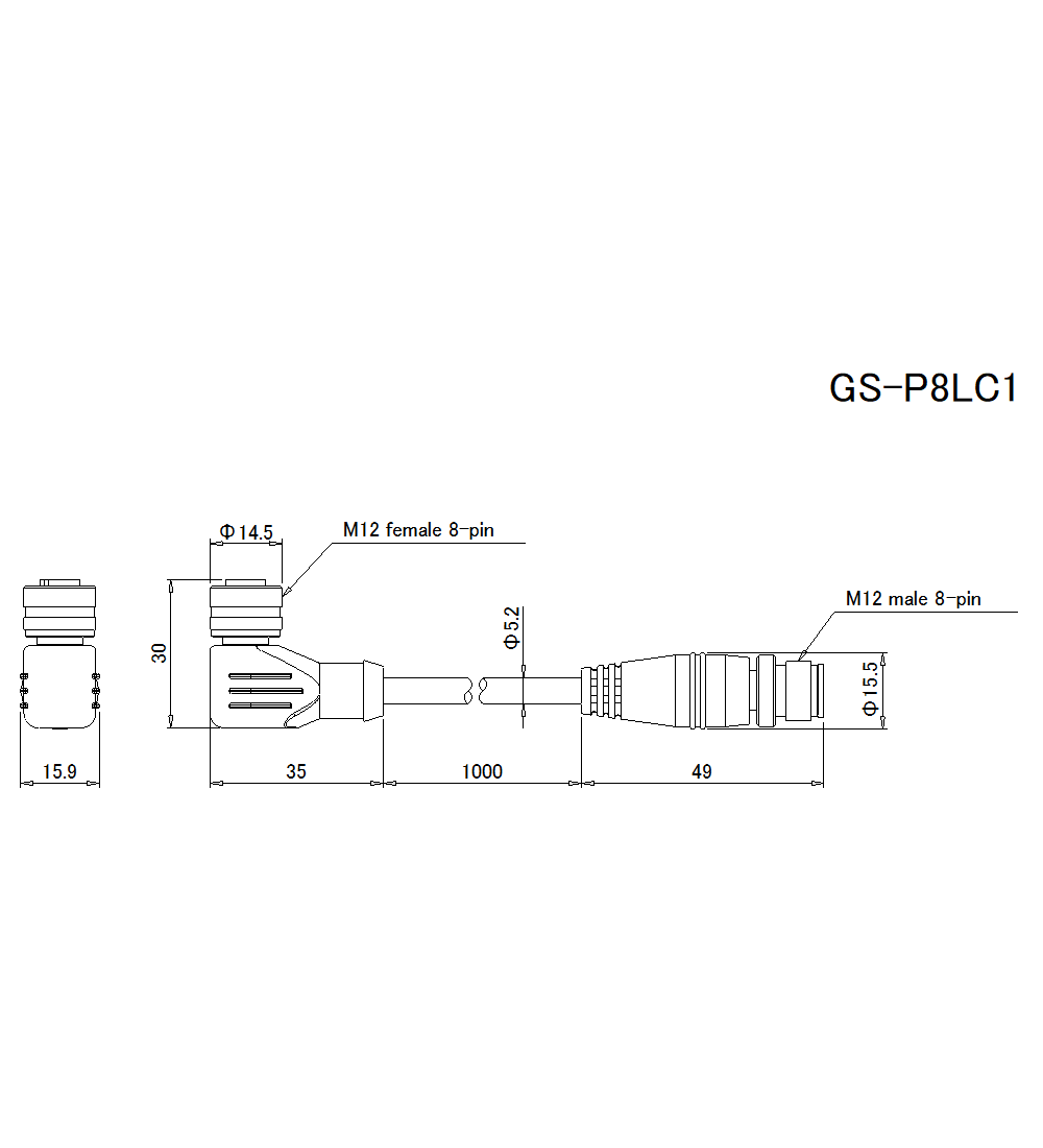 GS-P8LC1 Dimension