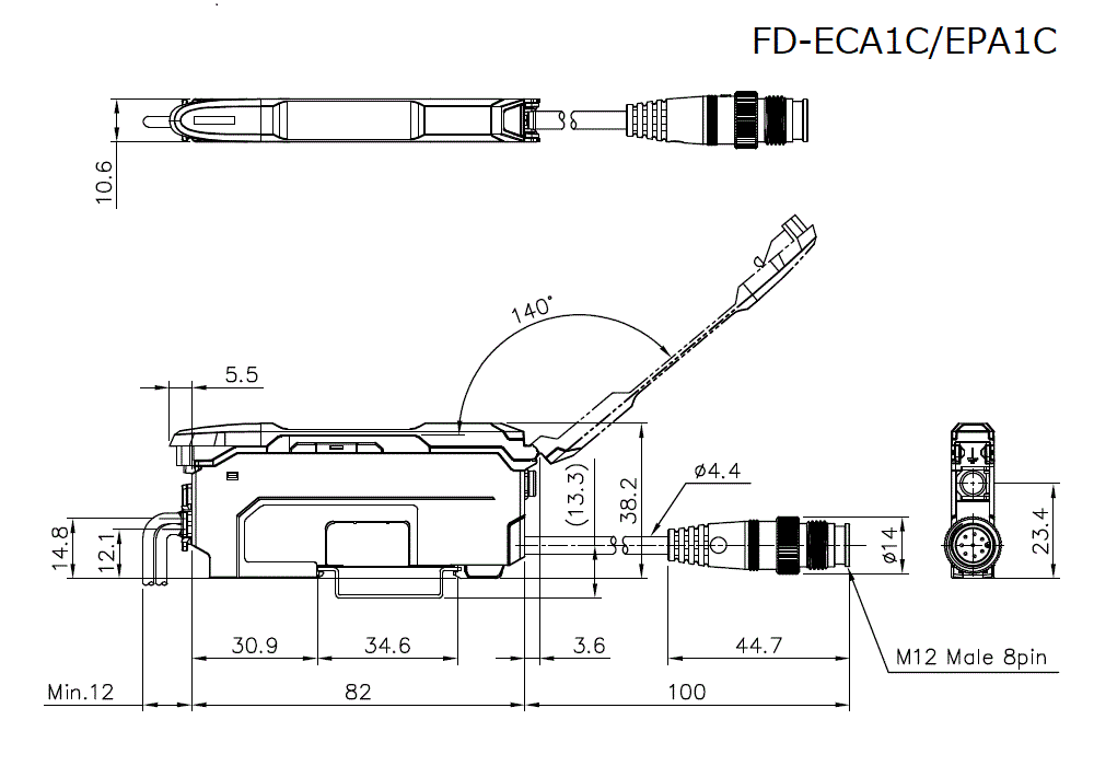 FD-ECA1C/EPA1C Dimension