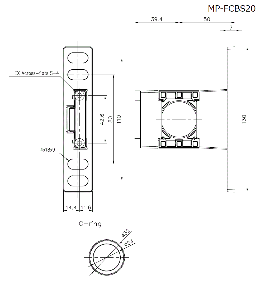 MP-FCBS20 Dimension