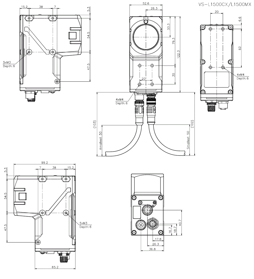 VS-L1500CX/MX Dimension