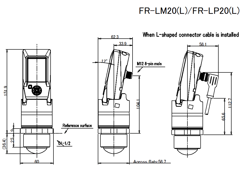 FR-LM20(L)/LP20(L) Dimension