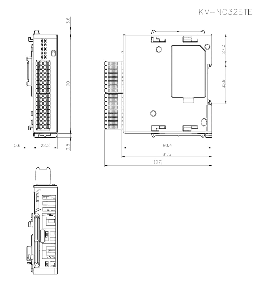 KV-NC32ETE Dimension