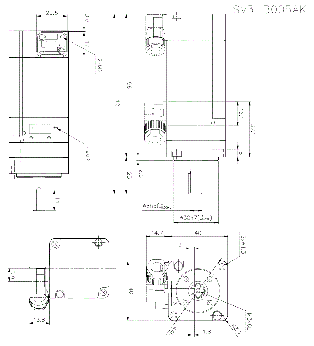 SV3-B005AK Dimension