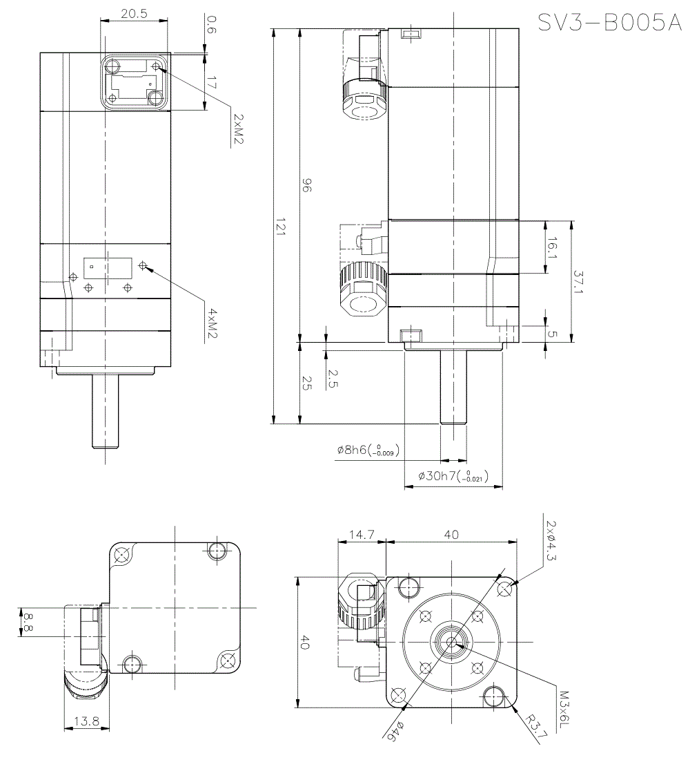 SV3-B005AS Dimension