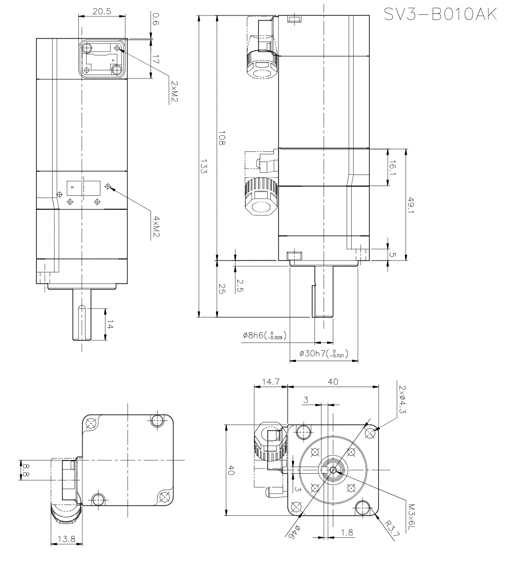 SV3-B010AK Dimension