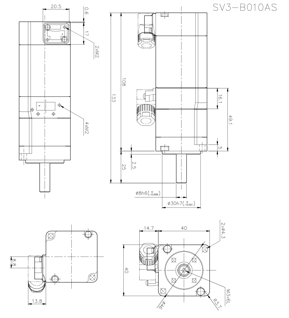 SV3-B010AS Dimension