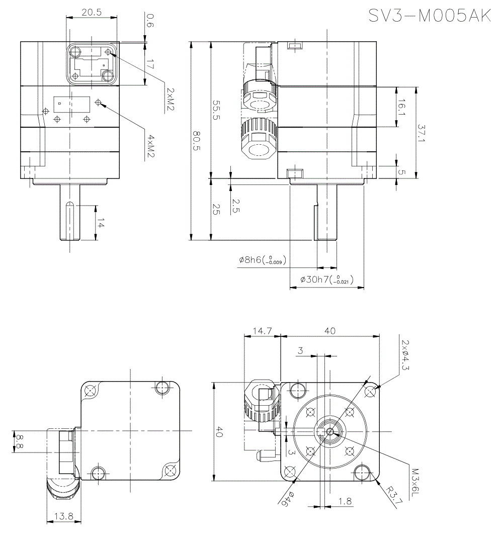 SV3-M005AK Dimension