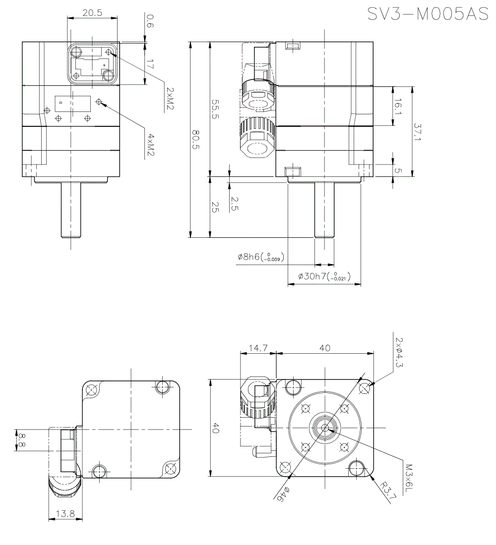 SV3-M005AS Dimension