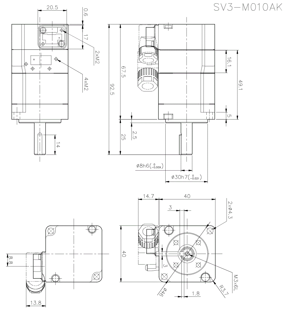 SV3-M010AK Dimension