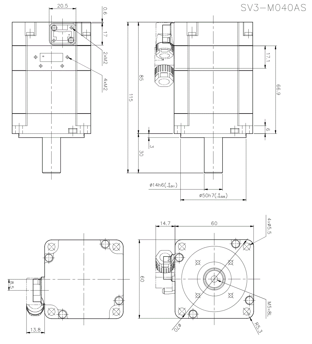 SV3-M040AS Dimension
