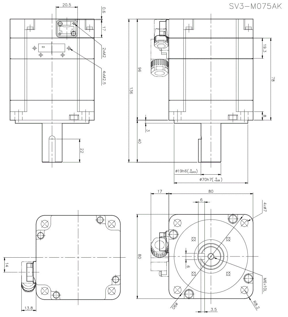 SV3-M075AK Dimension