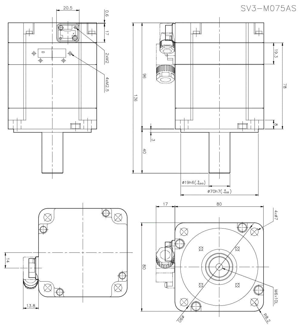 SV3-M075AS Dimension