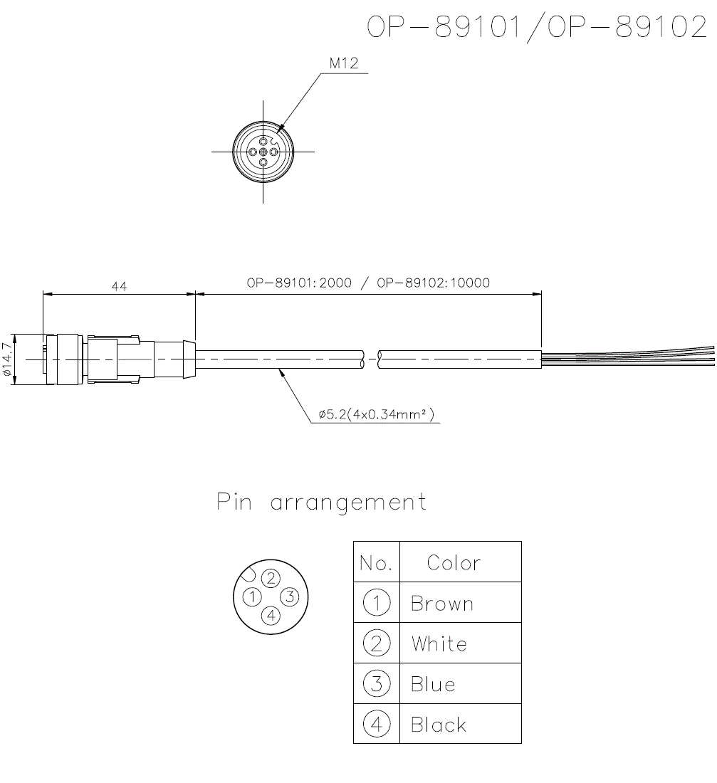OP-89101/89102 Dimension