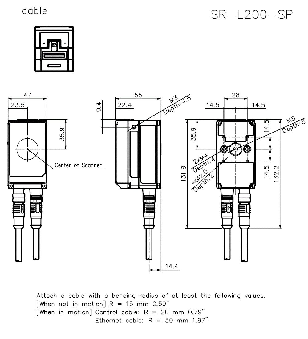 SR-L200-SP Dimension