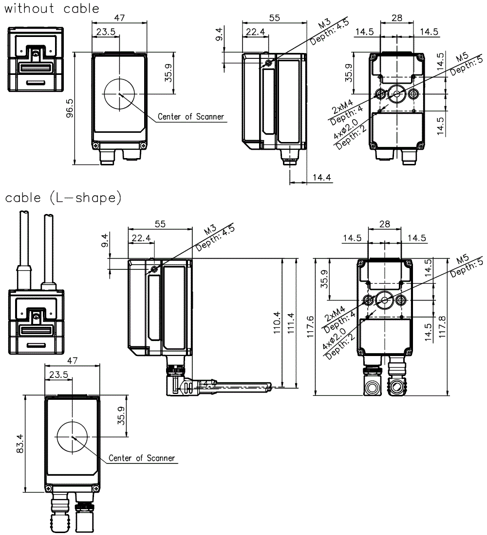 SR-L200-SP Dimension