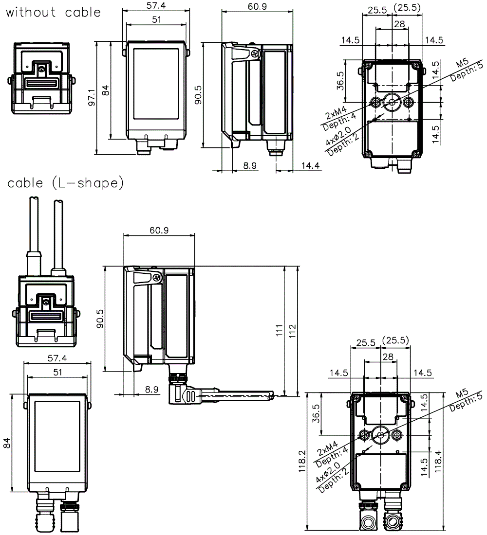 SR-L200-SP_SR-L2AP Dimension