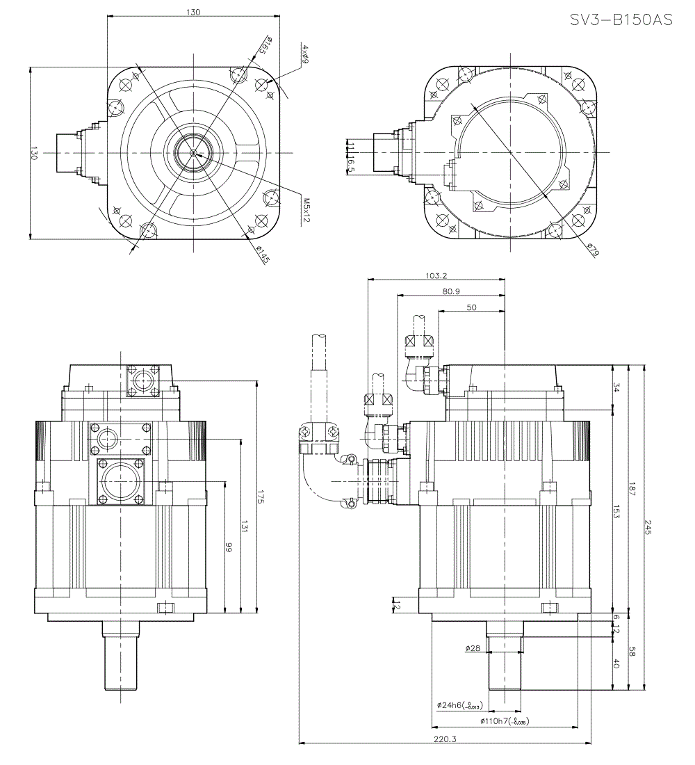SV3-B150AS Dimension