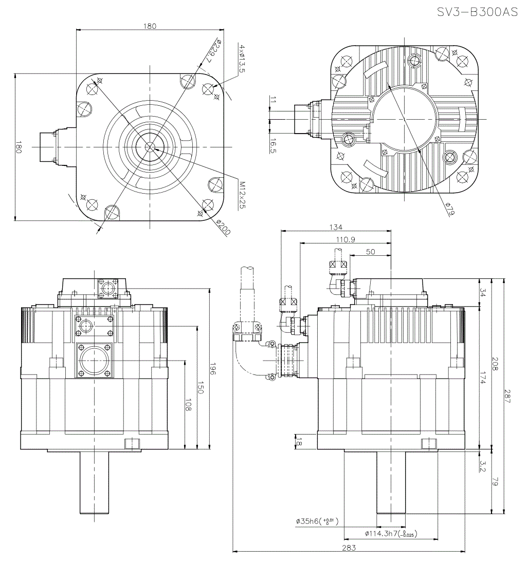 SV3-B300AS Dimension