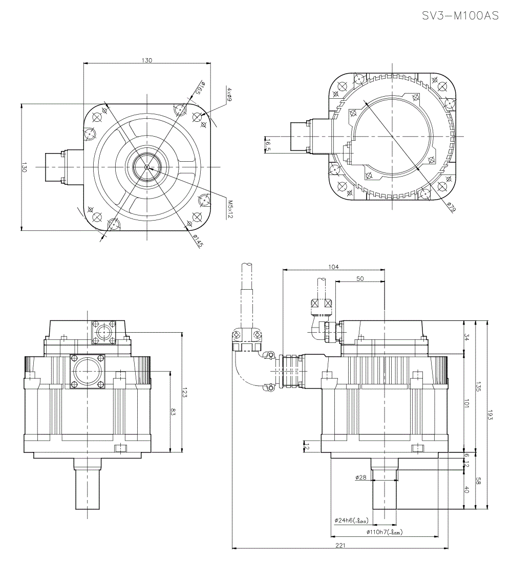 SV3-M100AS Dimension