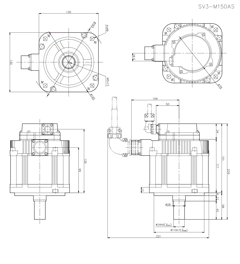 SV3-M150AS Dimension