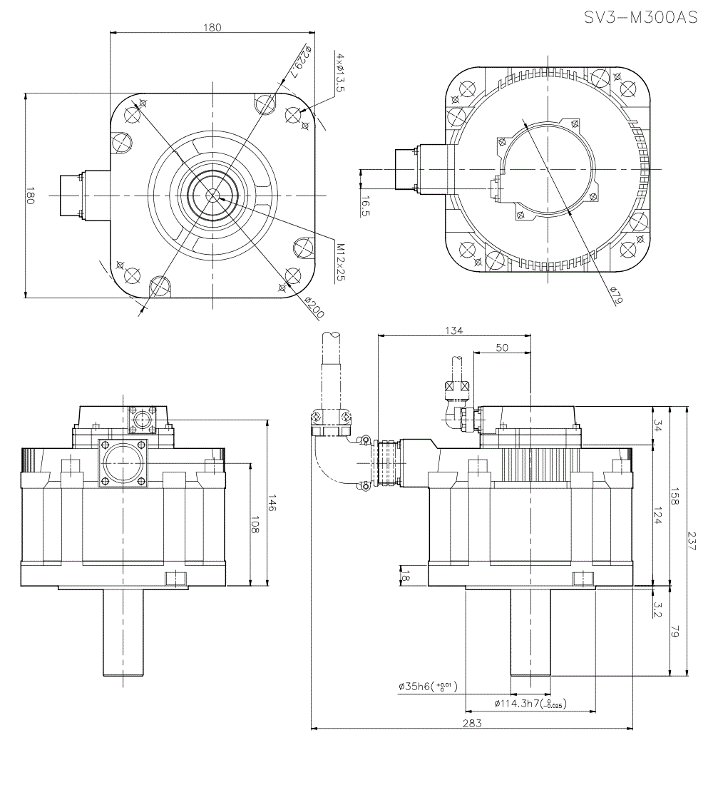 SV3-M300AS Dimension