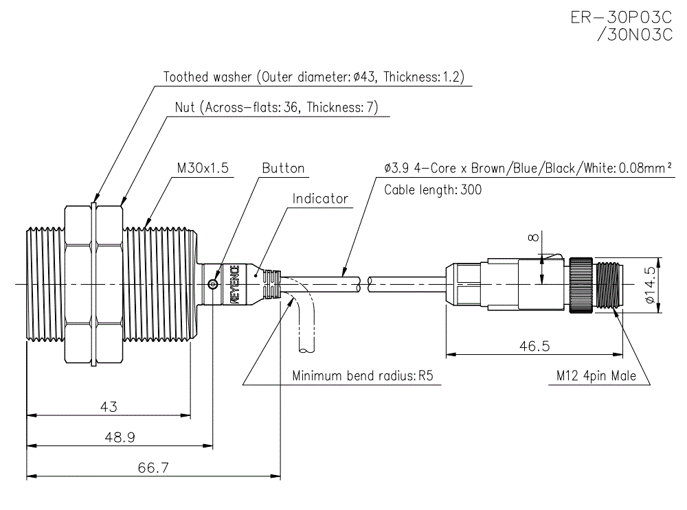 ER-30P03C/30N03C Dimension
