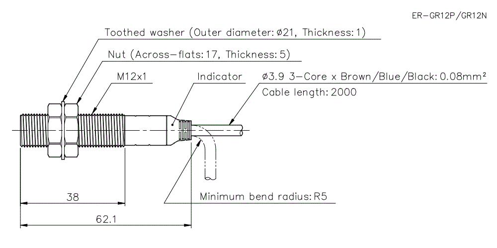 ER-GR12P/GR12N Dimension