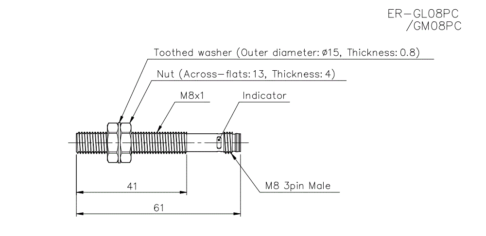 ER-GL08PC/GM08PC Dimension